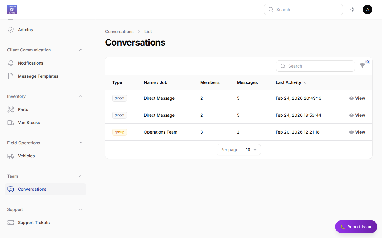 Built-in communication and messaging tools